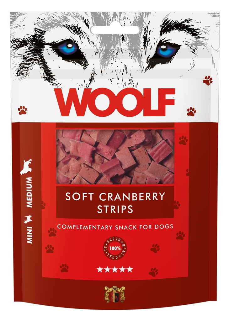 1015 - WOOLF soft Cranberry strips