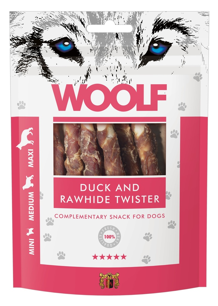 1035D - WOOLF Duck and Rawhide Twister in display