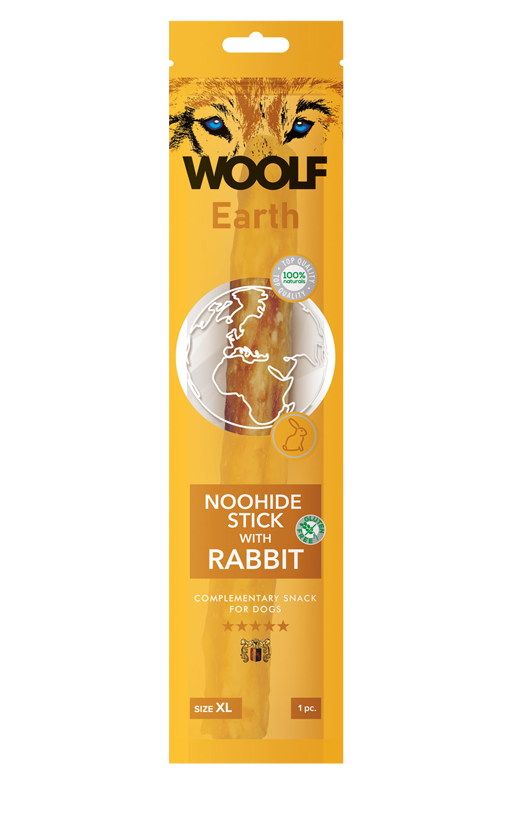 1052 - WOOLF Earth NOOHIDE XL Stick with Rabbit