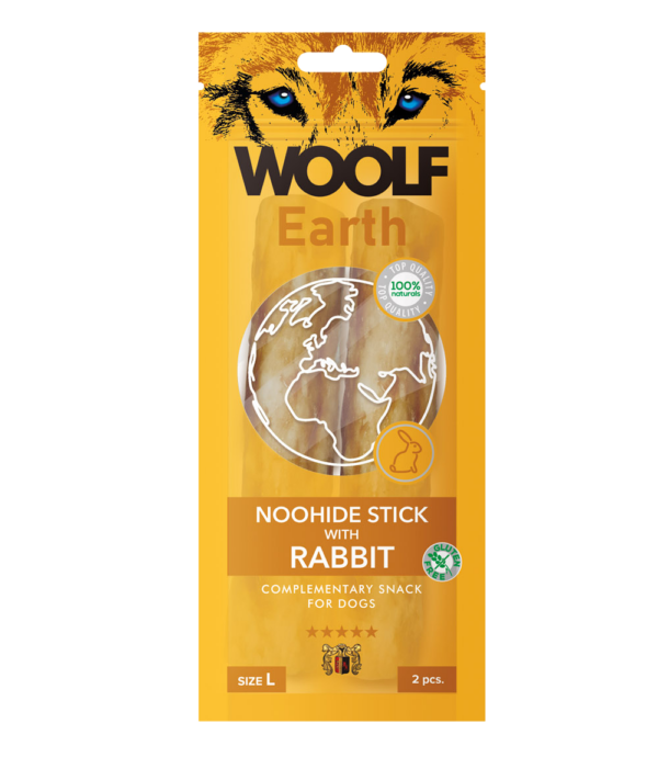 1058 - WOOLF Earth NOOHIDE L Stick with Rabbit