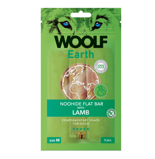1062 - WOOLF Earth NOOHIDE M Flat Bar with Lamb