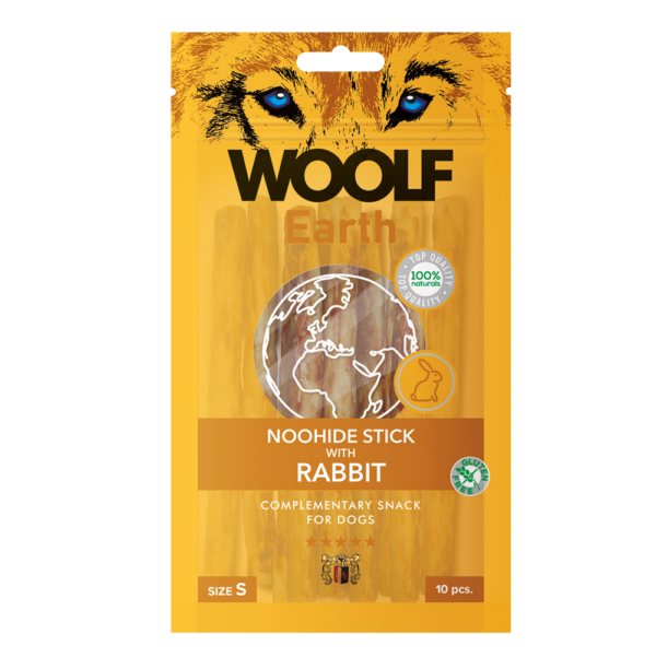 1070 - Woolf Earth NOOHIDE S Stick with Rabbit