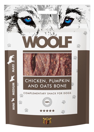 [1016] 1016 - WOOLF Large chicken, pumpkin and oats bone