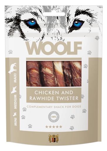 [1023D] 1023D - WOOLF Chicken and Rawhide Twister in display