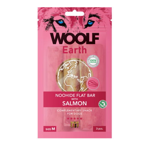 [1063] 1063 - WOOLF Earth NOOHIDE M Flat Bar with Salmon