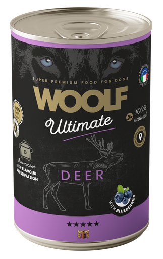 [7001] 7001 - WOOLF ULTIMATE CANNED DOGFOOD - Deer with Blueberries