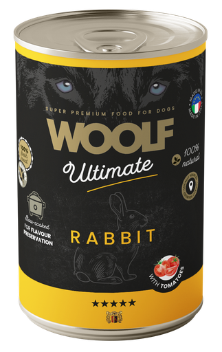 [7003] 7003 - WOOLF ULTIMATE CANNED DOGFOOD - Rabbit with Tomato