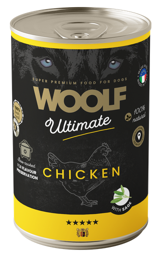 [7005] 7005 - WOOLF ULTIMATE CANNED DOGFOOD - Chicken with Sage