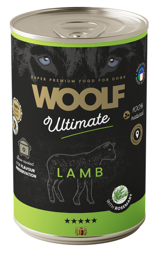 [7006] 7006 - WOOLF ULTIMATE CANNED DOGFOOD - Lamb with Rosemary