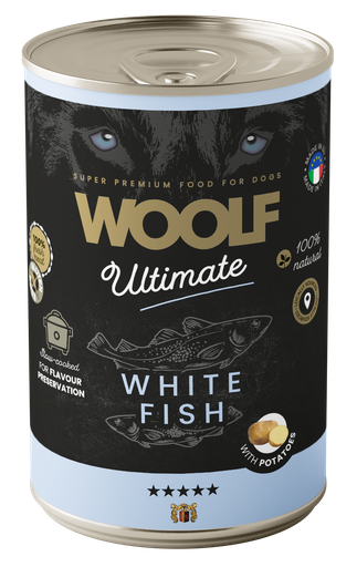 [7007] 7007 - WOOLF ULTIMATE CANNED DOGFOOD - White Fish with Potatoe