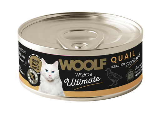 [7103] 7103 - WOOLF WILDCAT ULTIMATE CANNED CATFOOD - QUAIL PATE