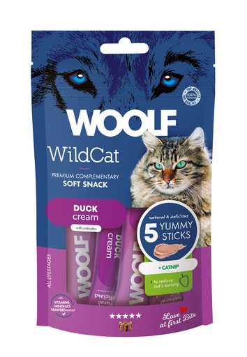 [5202] 5202 - WOOLF WILDCAT Cream 5 pcs - Duck + catnip